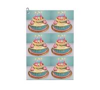 JBJGKHLP Serviette de golf respirante et légère avec imprimé de gros gâteaux Happy Birthday pour la plage, les voyages, les activités de plein air