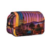 JBJGKHLP Trousse à crayons polyvalente avec impression Las Vegas Sunset - Grande capacité - Trousse de toilette pour voyage ou bureau