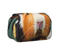 JBJGKHLP Trousse à crayons polyvalente avec imprimé de fleurs et cochons d'Inde - Grande capacité de rangement - Trousse de toilette de voyage ou de bureau