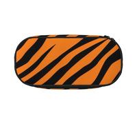 JBJGKHLP Trousse à crayons pratique avec imprimé léopard et tigre orange, Noir , Taille unique, Organiseur de sac