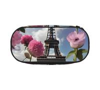 JBJGKHLP Trousse à crayons pratique avec imprimé Tour Eiffel de Paris - Pour l'école, le bureau, Noir , Taille unique, Organiseur de sac