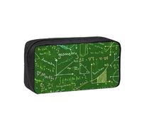 JBJGKHLP Trousse à crayons simple et spacieuse avec impression de questions mathématiques, pochette de rangement légère