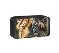 JBJGKHLP Trousse à crayons simple et spacieuse avec imprimé d'animaux africains - Pochette de rangement légère pour bureau