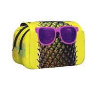 JBJGKHLP Trousse polyvalente avec citation Psych ananas - Grande capacité de rangement - Trousse de toilette de voyage ou de bureau