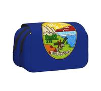 JBJGKHLP Trousse polyvalente avec imprimé drapeau de l'État du Montana - Grande capacité de rangement - Trousse de toilette de maquillage - Pour voyage ou bureau