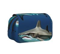 JBJGKHLP Trousse polyvalente avec imprimé requins marteaux, grande capacité, trousse de toilette, trousse de toilette, voyage, bureau