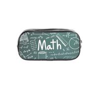 JBJGKHLP Trousse transparente pour l'école et le bureau avec inscription « Math Leçon » - Pour garçons et filles