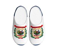 JBJGKHLP Virginie-Occidentale Drapeau d'État Impression Pantoufles lavables Pantoufles unisexes avec semelle TPR Chaussures d'hôtel mignonnes pour invités