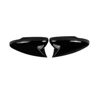 JBJXFAMAY Couvercle de rétroviseur latéral Coques De Rétroviseurs De Voiture pour F&ord pour Mustang pour Mach E 2021-2022(Noir Brillant)
