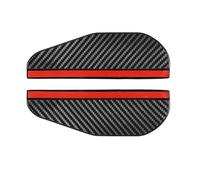 JBJXFAMAY Couvercle de rétroviseur latéral Voiture Rétroviseur Pluie Sourcil Couverture pour Dodge pour Ram 1500 2500 3500(Carbone)
