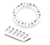 JBJXFAMAY Extension de Palette de Changement de Vitesse Kit Moyeu De Volant Entretoise De Plaque D'adaptation 13 Mm 24 Trous(Argent)