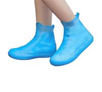 JBJYGSG 1 paire de couvre-chaussures imperméables réutilisables en silicone antidérapants et élastiques unisexes for l'extérieur les jours pluie(Blue,M)