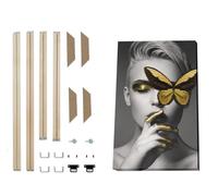 JBJYGSG Cadre Photo Bois Cadres en bois personnalisés DIY for photos sur mur 30x40 Cadre décoratif de pièce Maison et décoration Cadeau personnalisé(Width 85cm,Height 40cm)