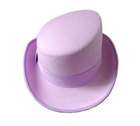 JBJYGSG Chapeau Haut De Forme Chapeau Fedoras Haut De Gamme 9 Couleurs, Chapeau Magique For Hommes(Purple)