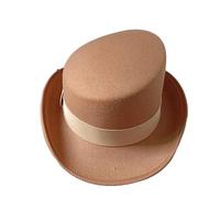 JBJYGSG Chapeau Haut De Forme Chapeau Fedoras Haut De Gamme 9 Couleurs, Chapeau Magique For Hommes(Yellow)