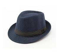 JBJYGSG Chapeau Haut De Forme Printemps Été Hommes Chapeaux Haut Jazz Chapeau Seau Melon Chapeaux Chapeau Chapeaux Femmes Noir Chapeau De Mariage Chapeau Casquettes(Deep Blue)