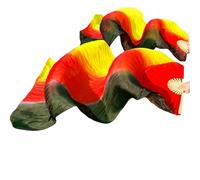 JBJYGSG Éventails en Soie Éventails de Danse en Soie véritable/Imitation Soie, 1 Paire, Main Gauche et Droite, Teints à la Main, éventail de Danse du Ventre, 120/150/180cm(Color9,230x90cm Real Silk)