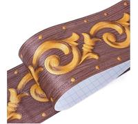 JBJYGSG Frise Murale Adhesive Auto-adhésif mur plinthe bordure autocollant étanche papier peint Floral Vintage Home Decor(14)