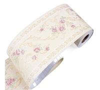 JBJYGSG Frise Murale Adhesive Auto-adhésif mur plinthe bordure autocollant étanche papier peint Floral Vintage Home Decor(32)