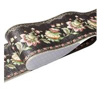 JBJYGSG Frise Murale Adhesive Auto-adhésif mur plinthe bordure autocollant étanche papier peint Floral Vintage Home Decor(09)
