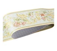 JBJYGSG Frise Murale Adhesive Autocollant mural ligne de taille cuisine taille salle de bain toilette étanche auto-adhésif PVC papier peint bordure papier peint Floral(B)