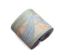 JBJYGSG Frise Murale Adhesive Bricolage gaufrage mur bordure autocollants vinyle étanche décor à la maison auto-adhésif papier peint pied taille ligne autocollant cuisine décoration(Green curtain)