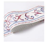 JBJYGSG Frise Murale Adhesive Carrelage autocollant mural bricolage auto-adhésif étanche papier peint bordure plinthe ligne autocollant sticker mural décor à la maison for cuisine salle de bain(F)