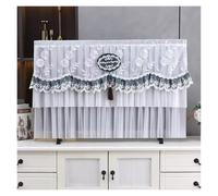 JBJYGSG Housse éCran Tv TV Cover Can Be Turned on Without Remove The TV Cover Hanging Desktop Thin LCD Protective Cover with Lace Simple(Color 06,74x45cm)
