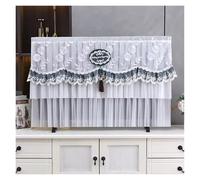 JBJYGSG Housse éCran Tv TV Cover Can Be Turned on Without Remove The TV Cover Hanging Desktop Thin LCD Protective Cover with Lace Simple(Color 06,95x56cm)