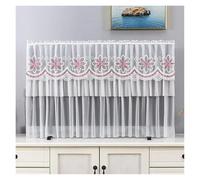 JBJYGSG Housse éCran Tv TV Cover Can Be Turned on Without Remove The TV Cover Hanging Desktop Thin LCD Protective Cover with Lace Simple(Color 09,88x50cm)