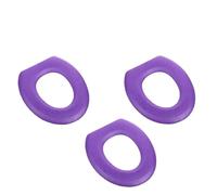 JBJYGSG Housse Siège Toilette Housse de siège de Toilette en Forme for Garder au Chaud, Tapis de Toilette tricoté, Coussin Doux, siège de Toilette Lavable(Purple-3Pcs)