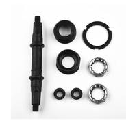 JBJYGSG Jeu d'essieux de pédalier de vélo | For coque de 68mm, trou carré en acier multi-tailles avec support de roulements, composants de cyclisme
