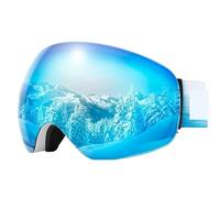 JBJYGSG Lunette De Ski Lunettes de Ski for Sports de plein air, Protection, masque de Ski for hommes et femmes, Anti-buée, grand visage, lunettes de neige, Snowboard(Light Blue)