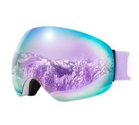 JBJYGSG Lunette De Ski Lunettes de Ski for Sports de plein air, Protection, masque de Ski for hommes et femmes, Anti-buée, grand visage, lunettes de neige, Snowboard(Purple)