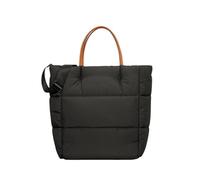 JBJYGSG Sac Matelassé Sacs à main d'hiver for femmes, couleur contrastée, rétro nuage vers le bas, grand sac à bandoulière, veste rembourrée, fourre-tout(Black)