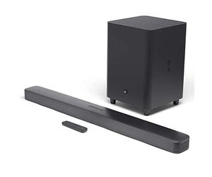 JBL 5.1 ÔøΩ Barre de son avec caisson de basses et hauts-parleurs sans fil ÔøΩ Connection 4K par arc HDMI ou cÔøΩble optique ÔøΩ Bluetooth 4.2 ÔøΩ Couleur : Noir