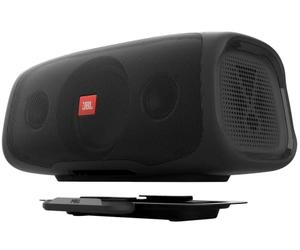 JBL BASSPRO Go Plus avec Chargeur Domestique : Subwoofer Actif Caisson de Basse Voiture Actif et Enceinte Bluetooth de 200 Watts en Un - Baffle Utilisable en Voiture, l'extérieur & la Maison