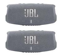 JBL Charge 5 - Enceinte Bluetooth portable étanche - Gris/gris (paire)