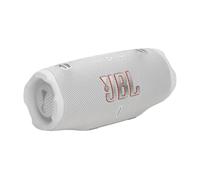 JBL Charge 6, Enceinte Bluetooth Portable sans Fil, Blanc | Étanchéité IP68, IA Boost, 28 Heures de Lecture, Auracast, Batterie Externe Intégrée, Sangle de Transport Amovible