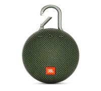 JBL Clip 3, Enceinte Bluetooth imperméable, durable et portable - Jusqu'à 10 h de lecture - Haut-parleur antibruit et diffusion en continu sans fil Vert forêt