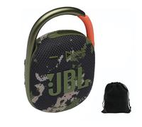 JBL Clip 4 Enceinte Bluetooth portable - Étanchéité IP67, étanche à la poussière, 10 heures de lecture, mousqueton intégré, design ultra portable, style audacieux, son riche professionnel, pochette