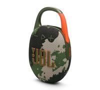 JBL Clip 5,Enceinte Bluetooth ultra-portable, mousqueton intégré,JBL Pro,basses percutantes,12 heures d'autonomie,fonction Playtime Boost,résistante à l'eau et à la poussière IP67, au motif camouflage