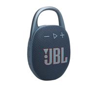 JBL Clip 5, Enceinte Bluetooth ultra-portable, mousqueton intégré, son JBL Pro, basses percutantes, 12 heures d'autonomie, fonction Playtime Boost, résistante à l'eau et à la poussière IP67, en bleu