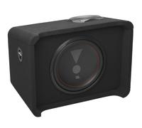 JBL Club 1200P Caisson de Grave avec Haut-Parleur 300mm 12", 400W RMS et 1200W Max, 2 Ohm, Sensibilité 86dB, Réponse 30Hz-400Hz, Slipstream Port et Boîtier MDF Wedge Box Solide à Coins Arrondis