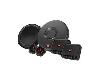 JBL Club 605CSQ Système car audio à 2 voies - Ensemble enceinte voiture à composants de 285 watts avec haut parleur voiture en fibre de carbone 16 - 17 cm, tweeter à dôme en soie et filtres