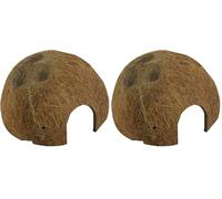 JBL Cocos Cava 1/2L, Coque de Noix de Coco Servant de Grotte pour Aquariums et terrariums (Lot de 2)