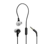 JBL Endurance Run 3, Écouteurs Filaires Sport, Noir/Gris | Technologie FlipHook & TwistLock, IP65 Étanche à la Poussière et à l’eau, Son JBL Pure Bass, Micro Integré et à Distance