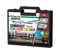JBL Test Combi Set Plus Fe, Coffret de tests des principaux paramètres d'eau en aquarium d'eau douce, Test fer inclus