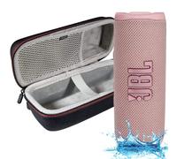 JBL Flip 6 Haut-parleur Bluetooth Portable Étanche, Enceinte Connectée, Enceinte Exterieur, Son Puissant et Basses Profondes, Étanchéité IPX7, 12 Heures de Lecture avec Étui Rigide Megen Rose