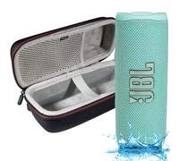 JBL Flip 6 Haut-parleur Bluetooth portable étanche, son puissant et basses profondes, étanchéité IPX7, 12 heures de lecture avec étui rigide Megen (bleu sarcelle)